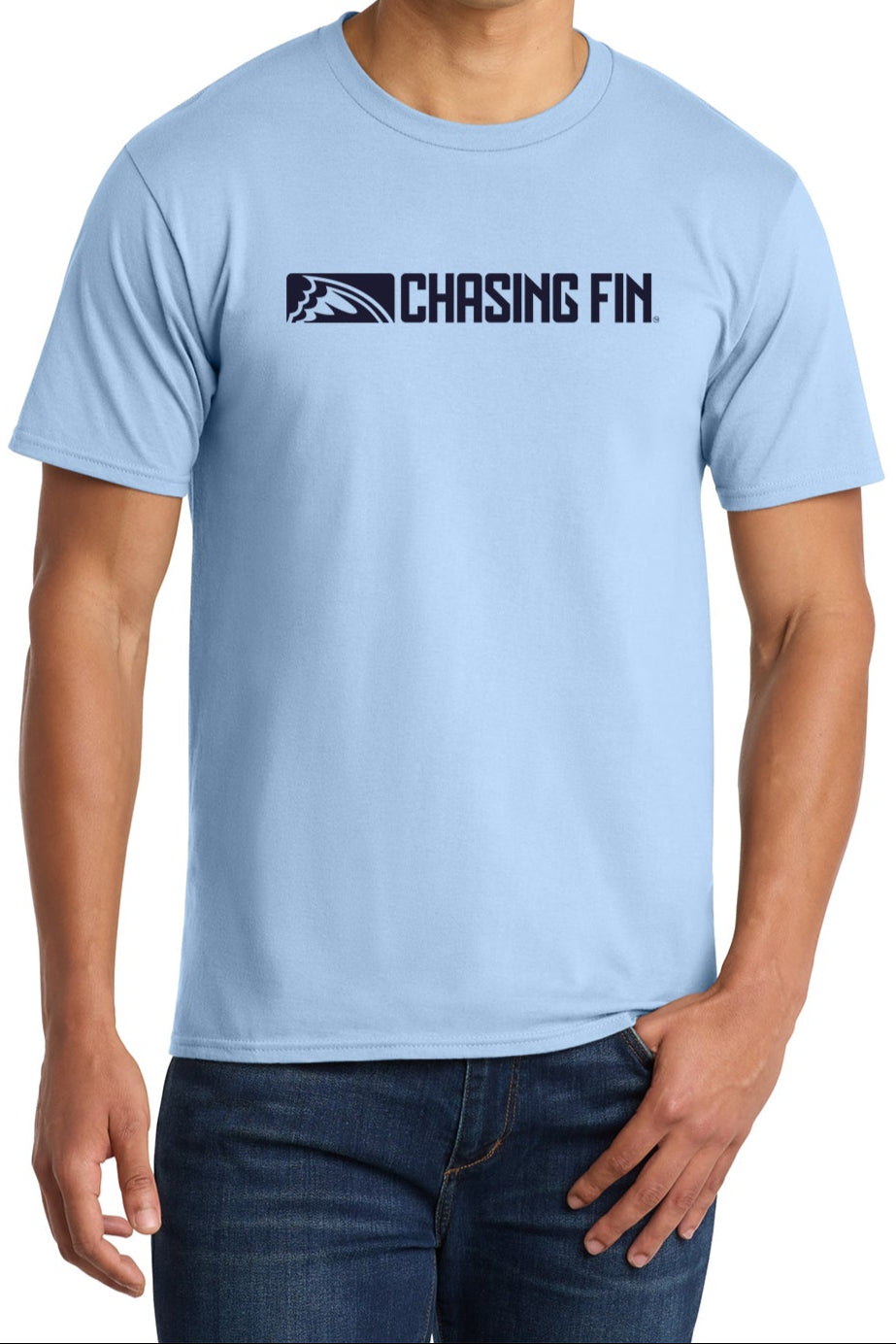 Chasing Fin America's 250th Anniversary Limited Edition Fish Flag T shirt Blue