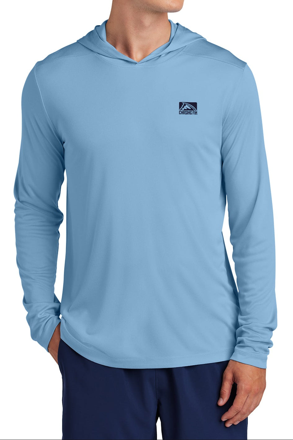 Chasing Fin Limited Edition America's 250th Anniversary Performance Hoodie Light Blue