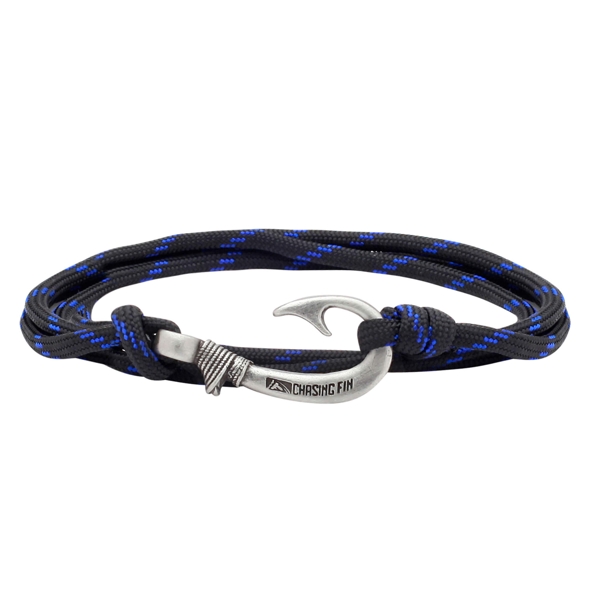 Thin Blue Line Fish Hook Bracelet | Anklet – Fish Hook Bracelets