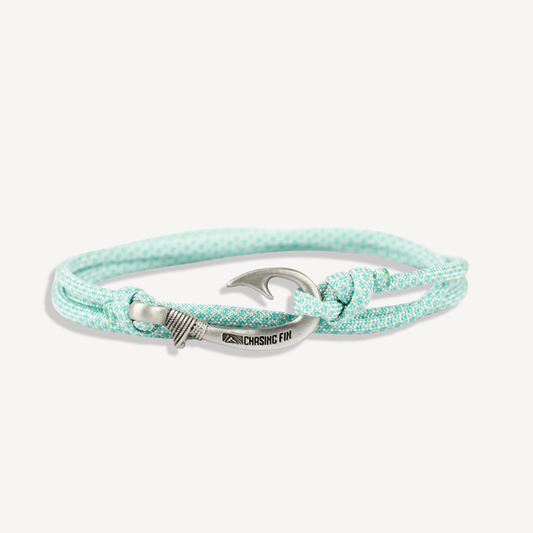 Turquoise Diamonds Fish Hook Bracelet | Anklet