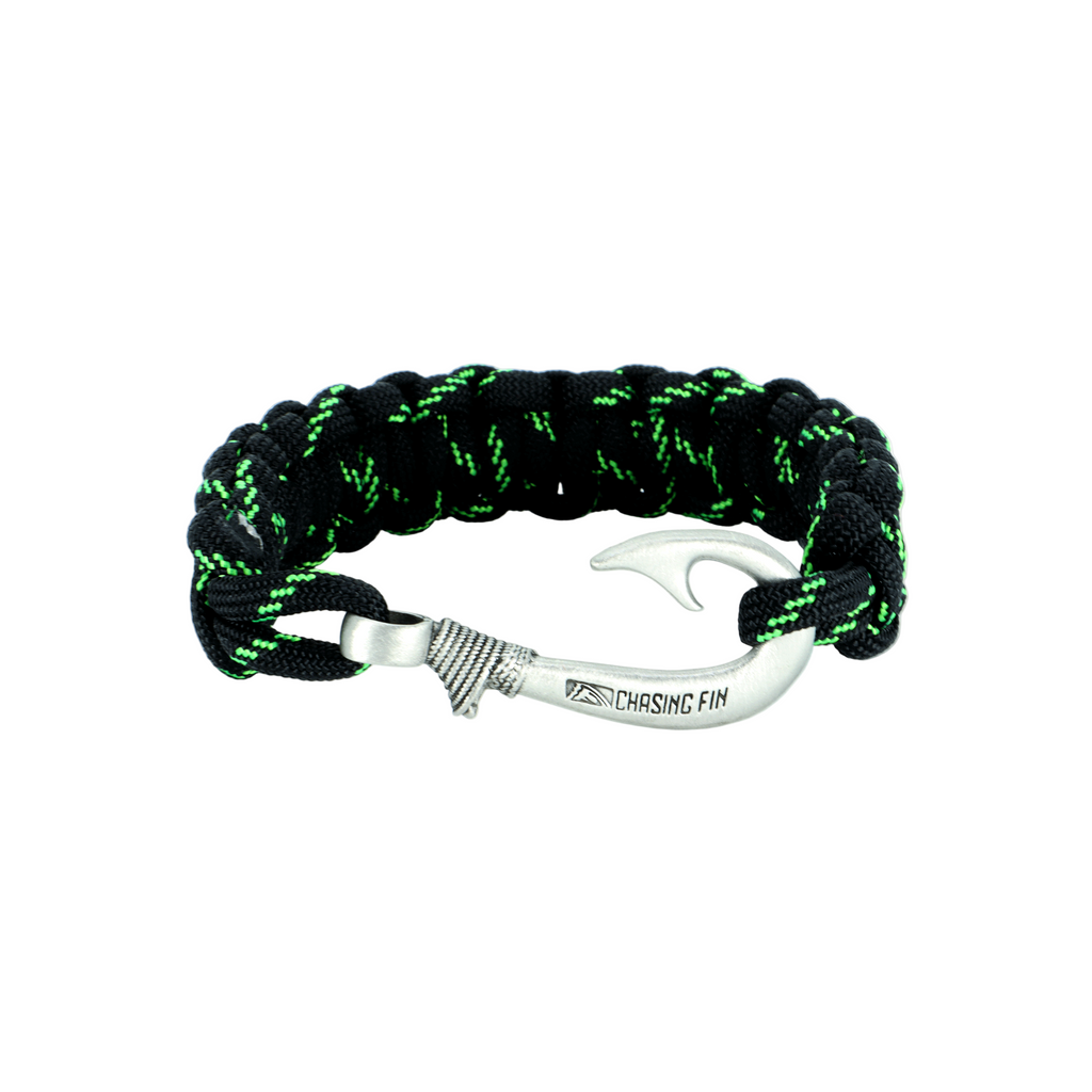 Armed Forces Cobra Braid Fish Hook Bracelet-Glow in the DARK