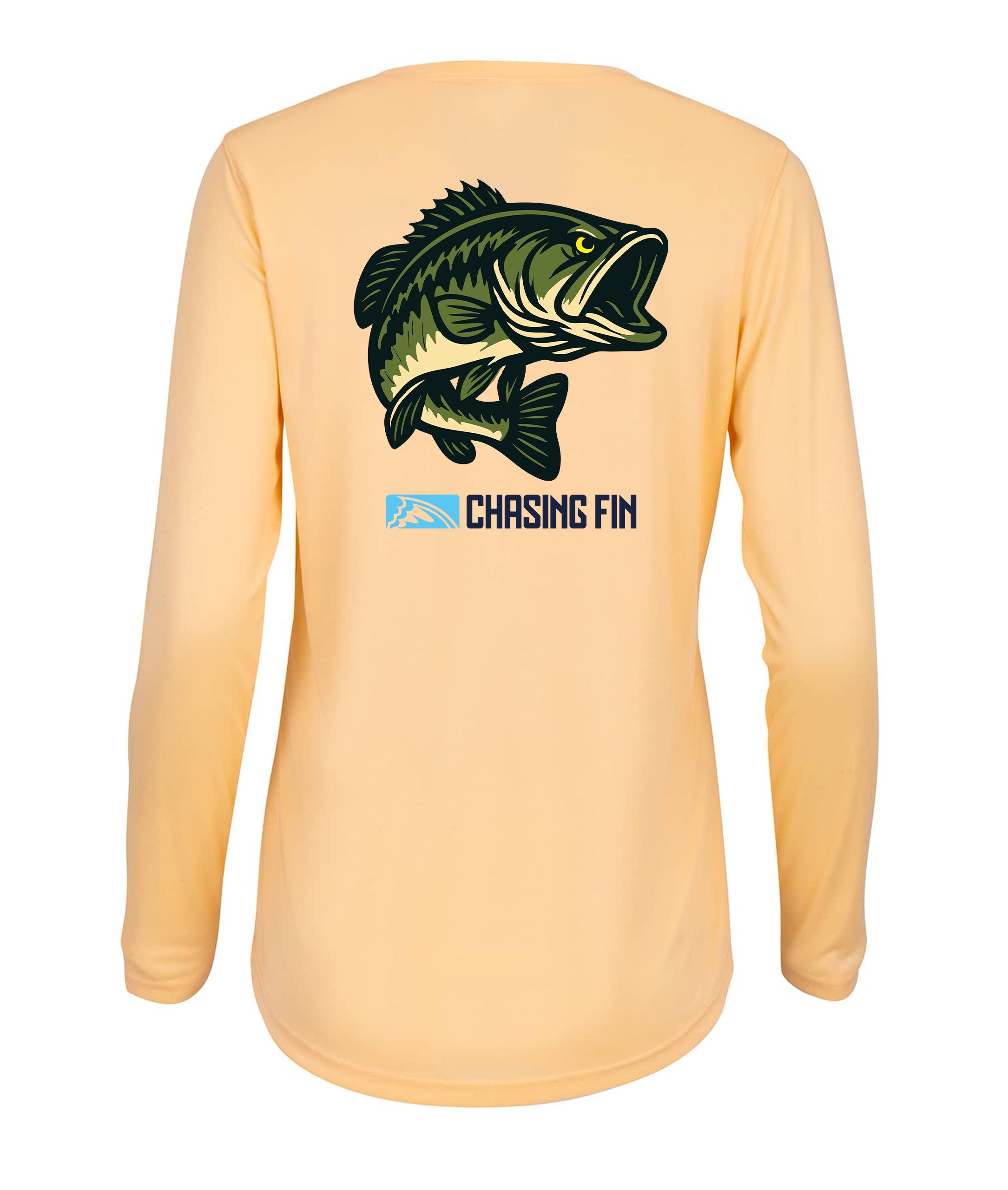 Hooked on Bass Ladies Long Islander Performance Long Sleeve Shirt