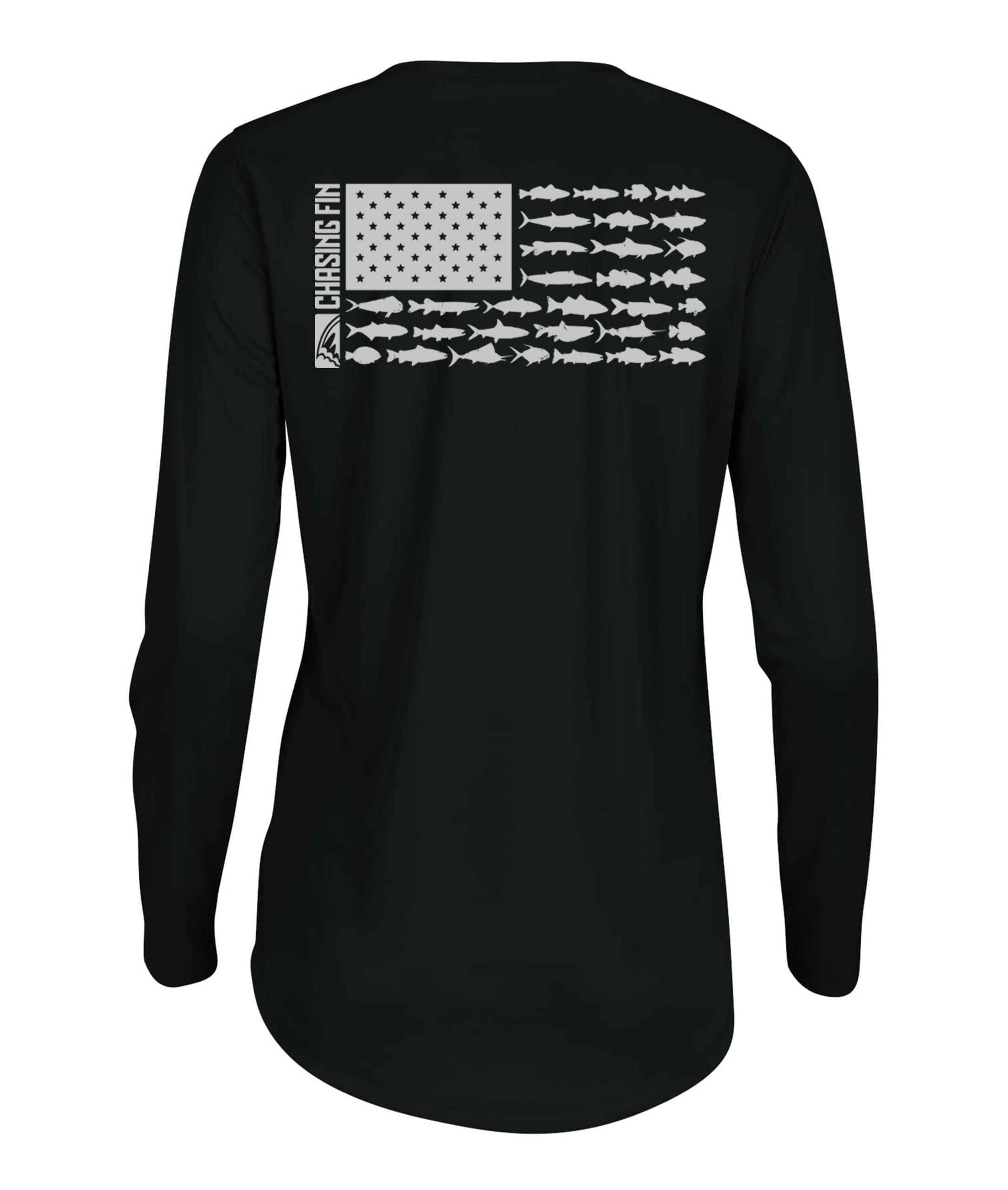 Flag New Edition Ladies Long Islander Performance Long Sleeve Shirt