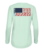 Flag New Edition Ladies Long Islander Performance Long Sleeve Shirt
