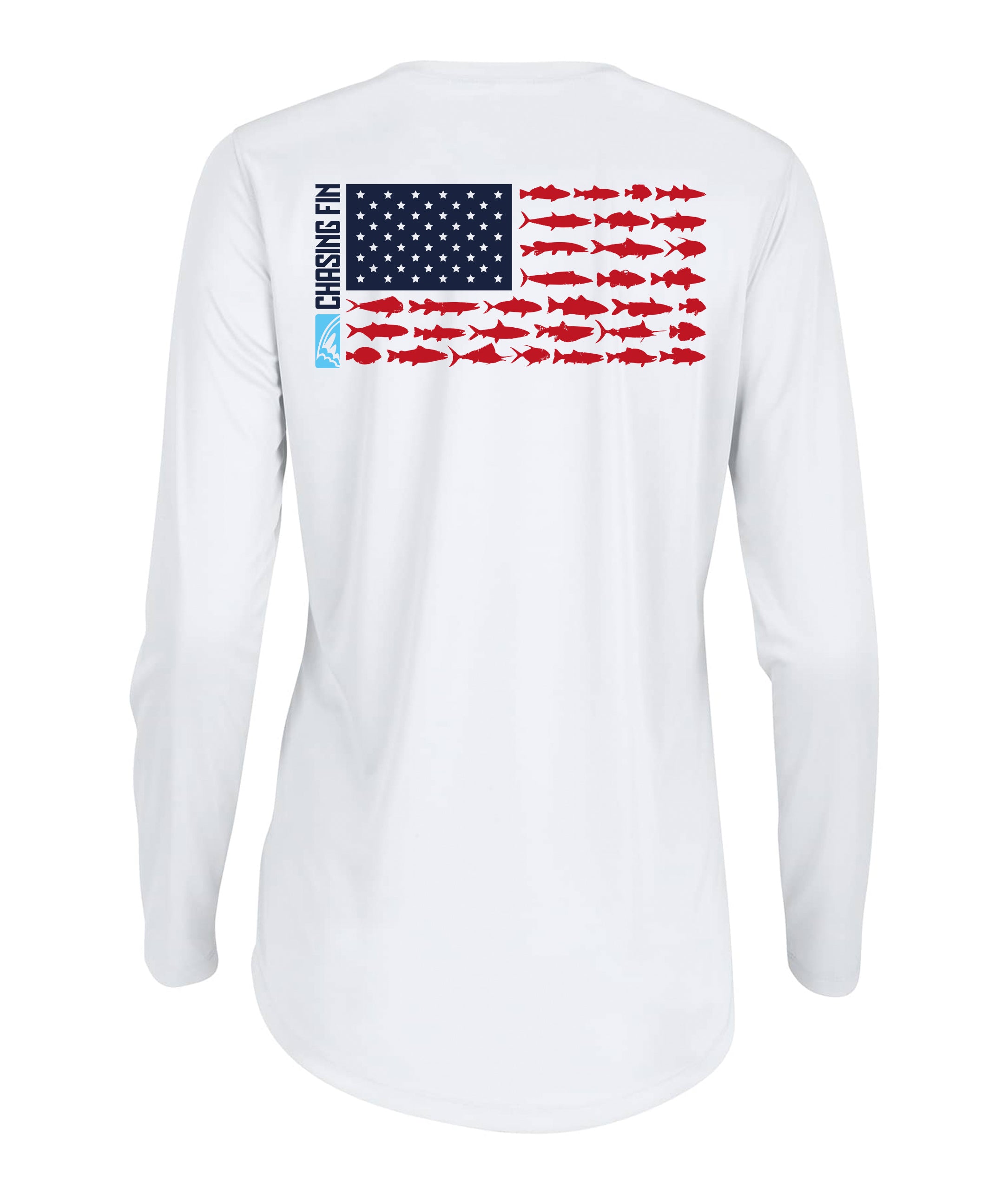 Flag New Edition Ladies Long Islander Performance Long Sleeve Shirt