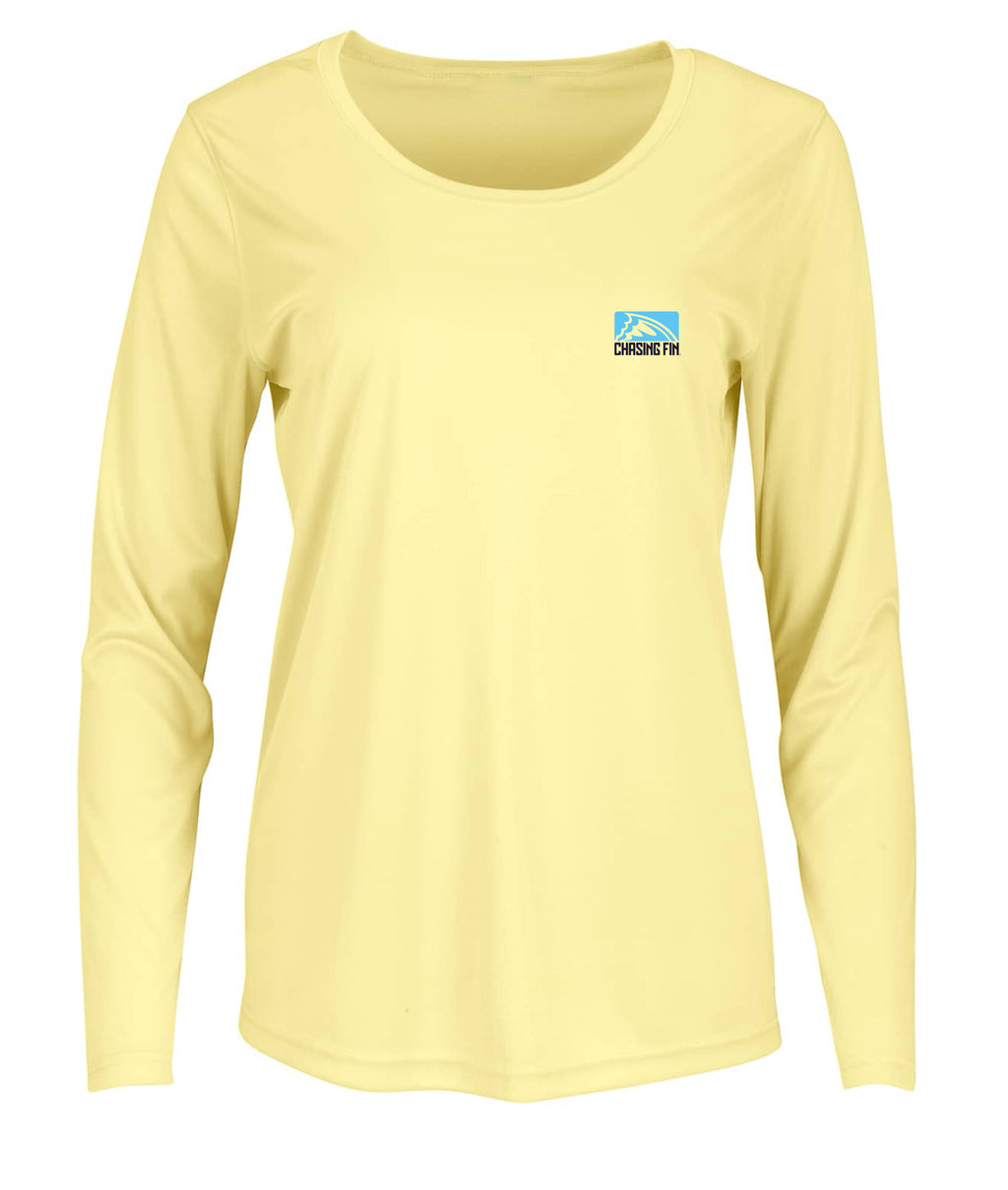 Hooked on Bass Ladies Long Islander Performance Long Sleeve Shirt