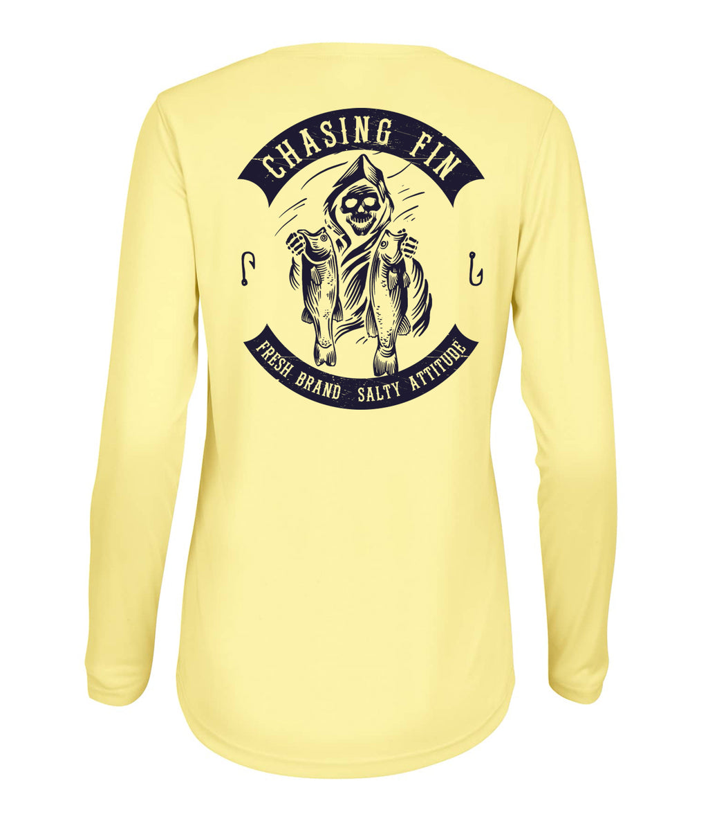 Reaper Freshwater Ladies Long Islander Performance Long Sleeve Shirt