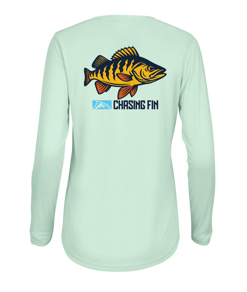Peacock Bass Ladies Long Islander Performance Long Sleeve Shirt
