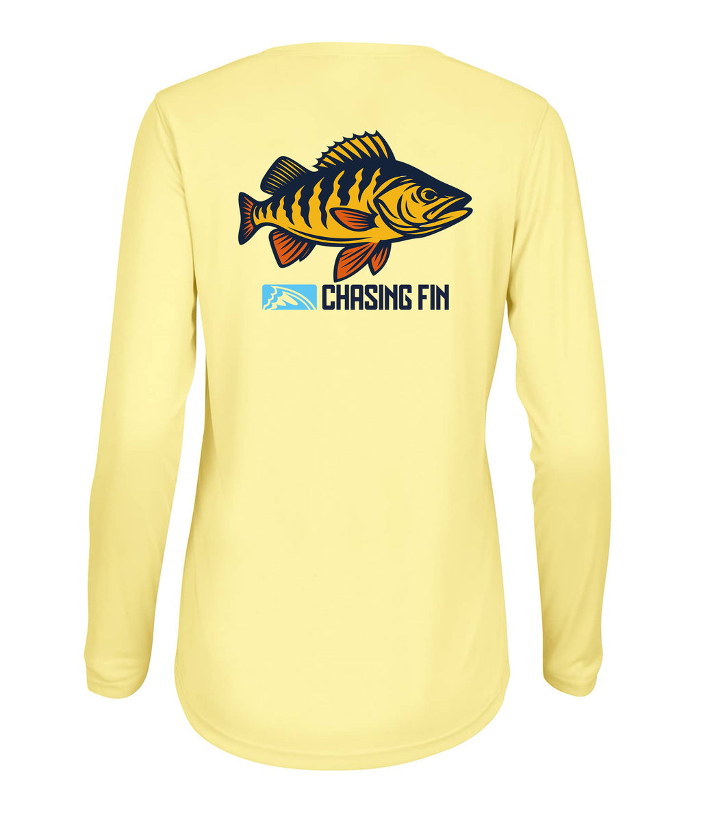 Peacock Bass Ladies Long Islander Performance Long Sleeve Shirt