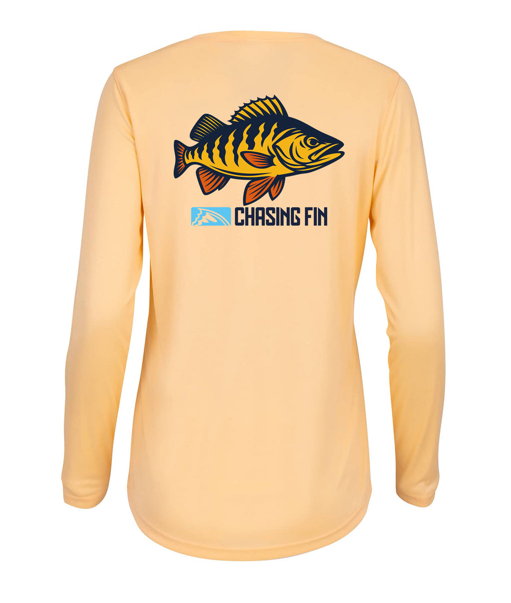 Peacock Bass Ladies Long Islander Performance Long Sleeve Shirt