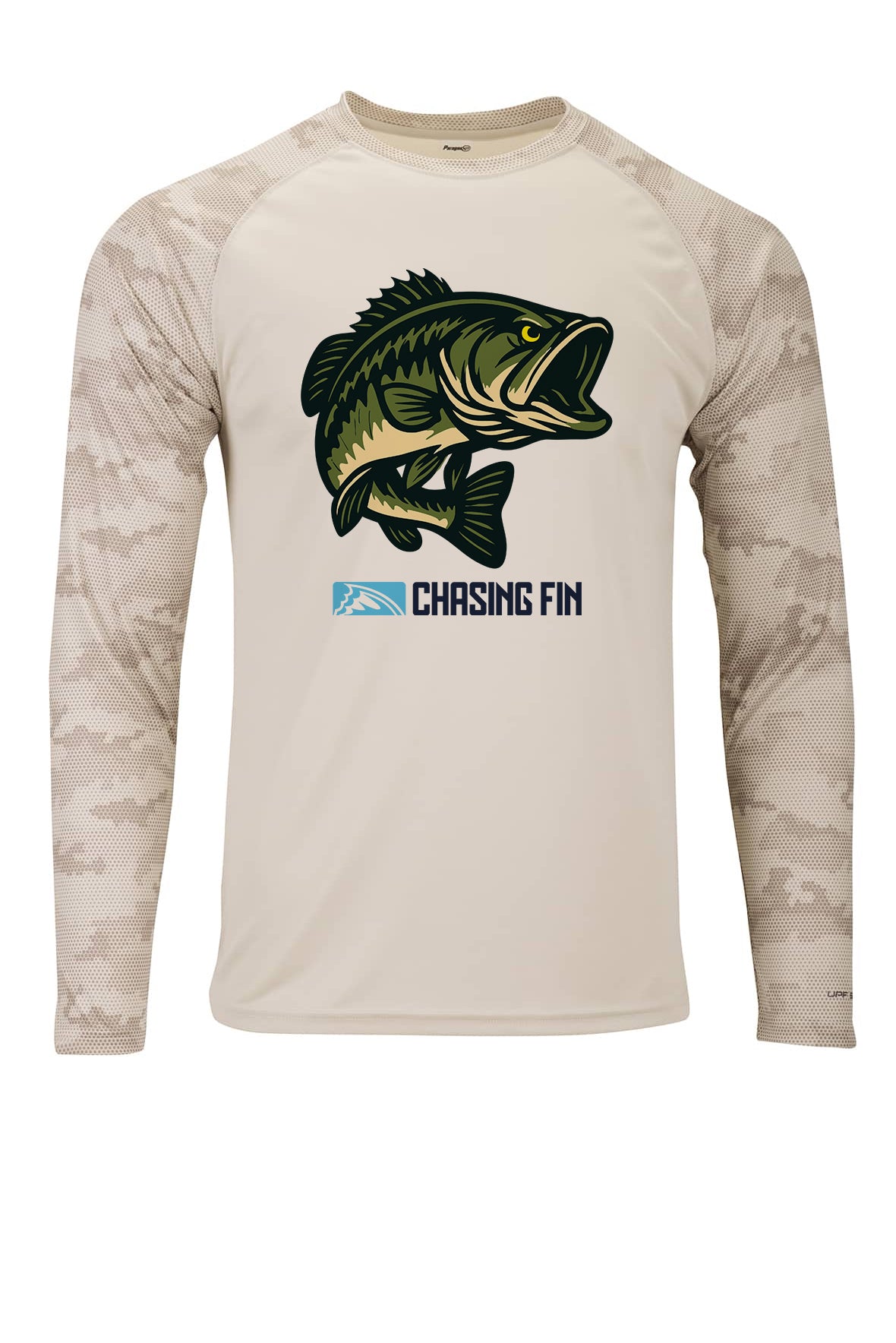 "Hooked on Bass" Pro Fin Performance Camo Long Sleeve Shirt