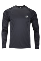 American Fish Flag Pro Fin Camo Performance Long Sleeve Shirt Graphite
