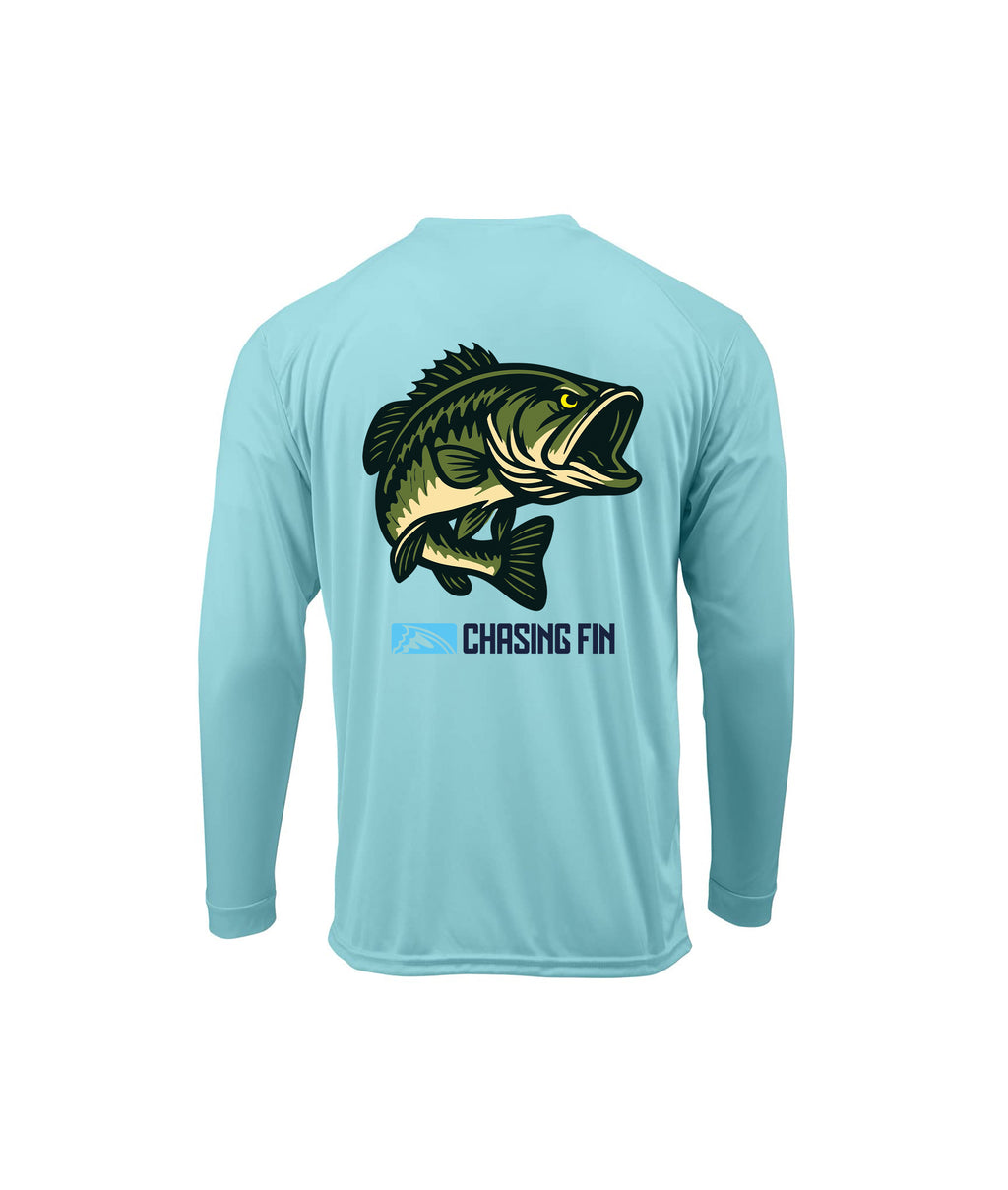 Hooked Bass Youth Performance Long Sleeve Shirt