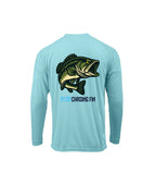 Hooked Bass Youth Performance Long Sleeve Shirt