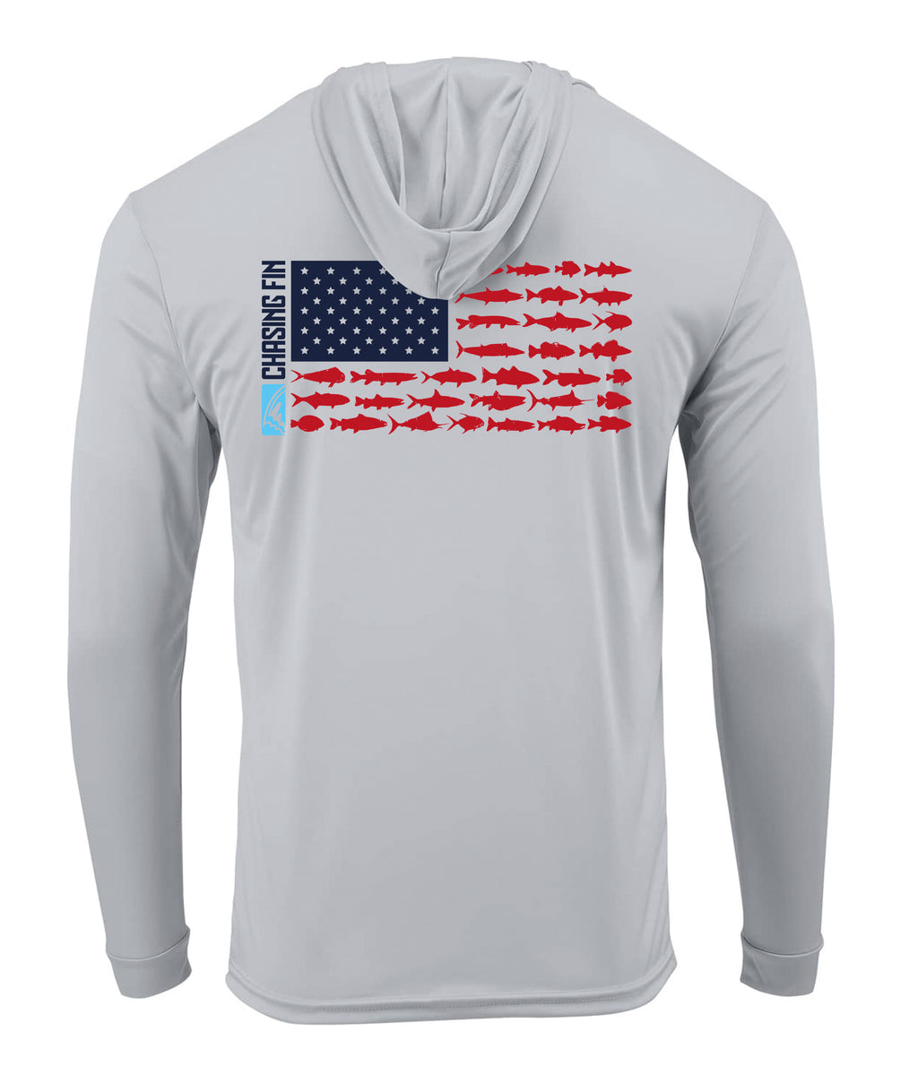 Flag New Edition Performance Hoodie - Chasing Fin Limited Edition America's