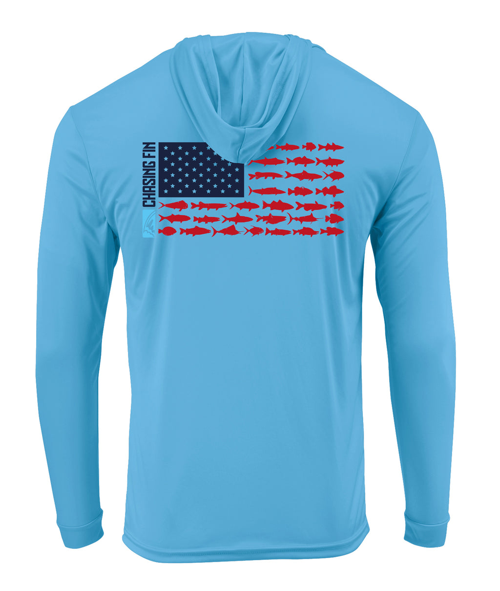 Flag New Edition Performance Hoodie - Chasing Fin Limited Edition America's