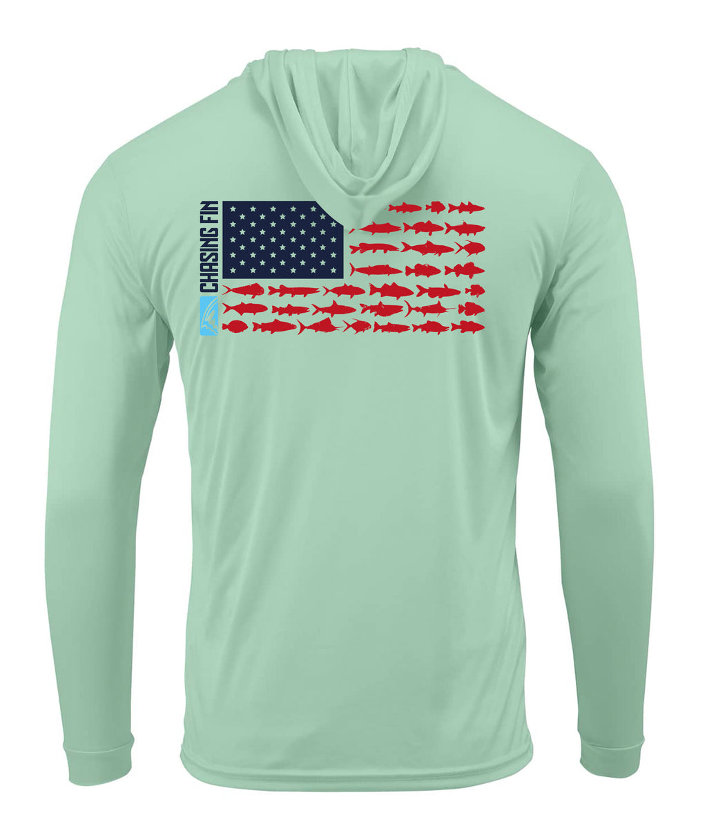 Flag New Edition Performance Hoodie - Chasing Fin Limited Edition America's