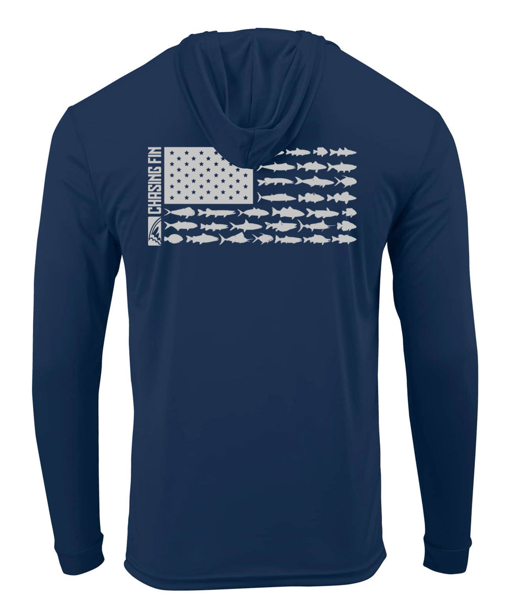 Flag New Edition Performance Hoodie - Chasing Fin Limited Edition America's