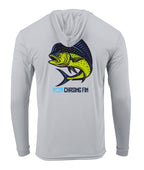 Mahi Mahi  Long Sleeve Performance Hoodie Shirt - Chasing Fin