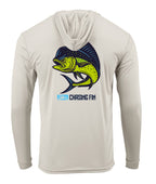 Mahi Mahi  Long Sleeve Performance Hoodie Shirt - Chasing Fin