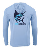 Marlin Performance Long Sleeve Shirt with Hoodie - Chasing Fin
