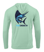Marlin Performance Long Sleeve Shirt with Hoodie - Chasing Fin