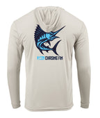 Marlin Performance Long Sleeve Shirt with Hoodie - Chasing Fin