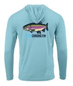 Rainbow Trout Performance Long Sleeve Hoodie - Chasing Fin New Edition