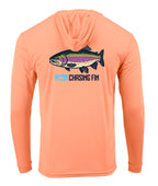 Rainbow Trout Performance Long Sleeve Hoodie - Chasing Fin New Edition
