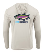 Rainbow Trout Performance Long Sleeve Hoodie - Chasing Fin New Edition