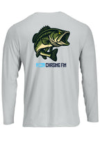 Hooked on Bass Performance Long Sleeve Shirt - Chasing Fin New Edition