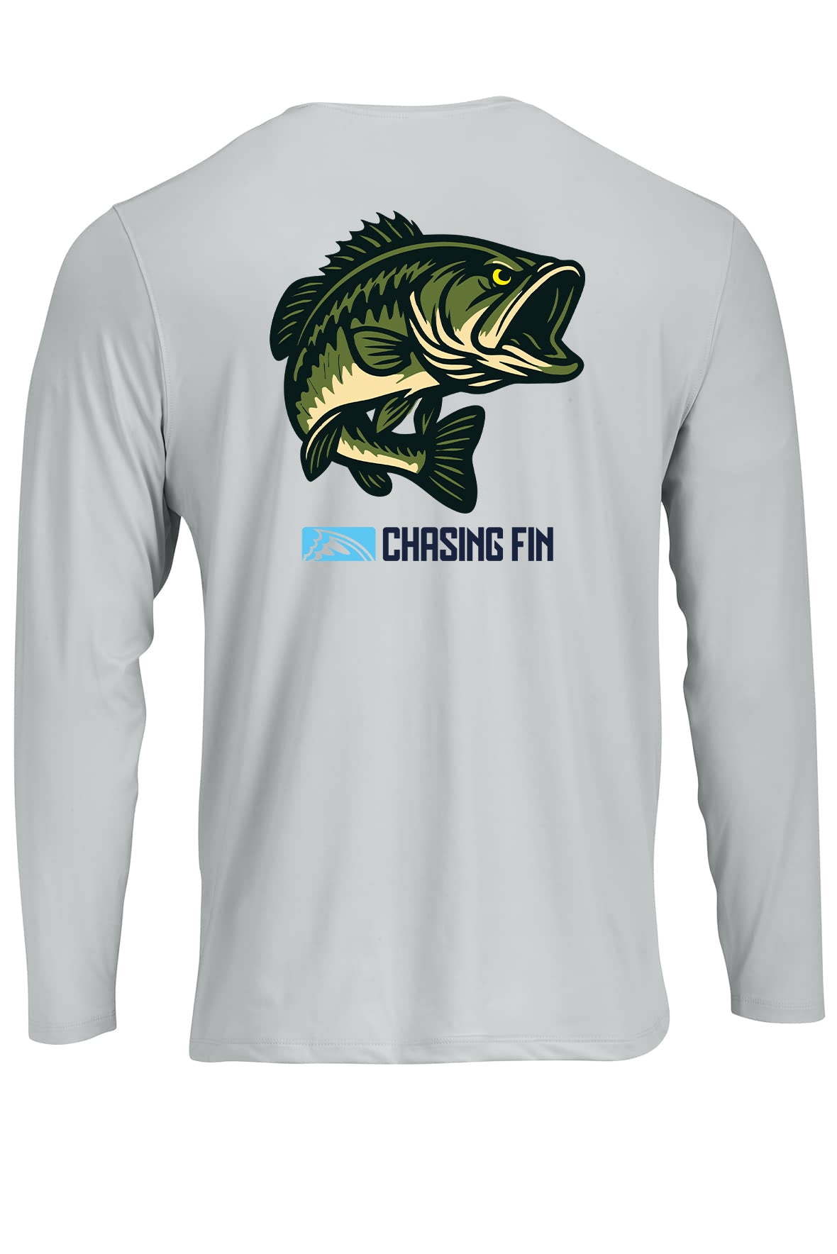 Hooked on Bass Performance Long Sleeve Shirt - Chasing Fin New Edition