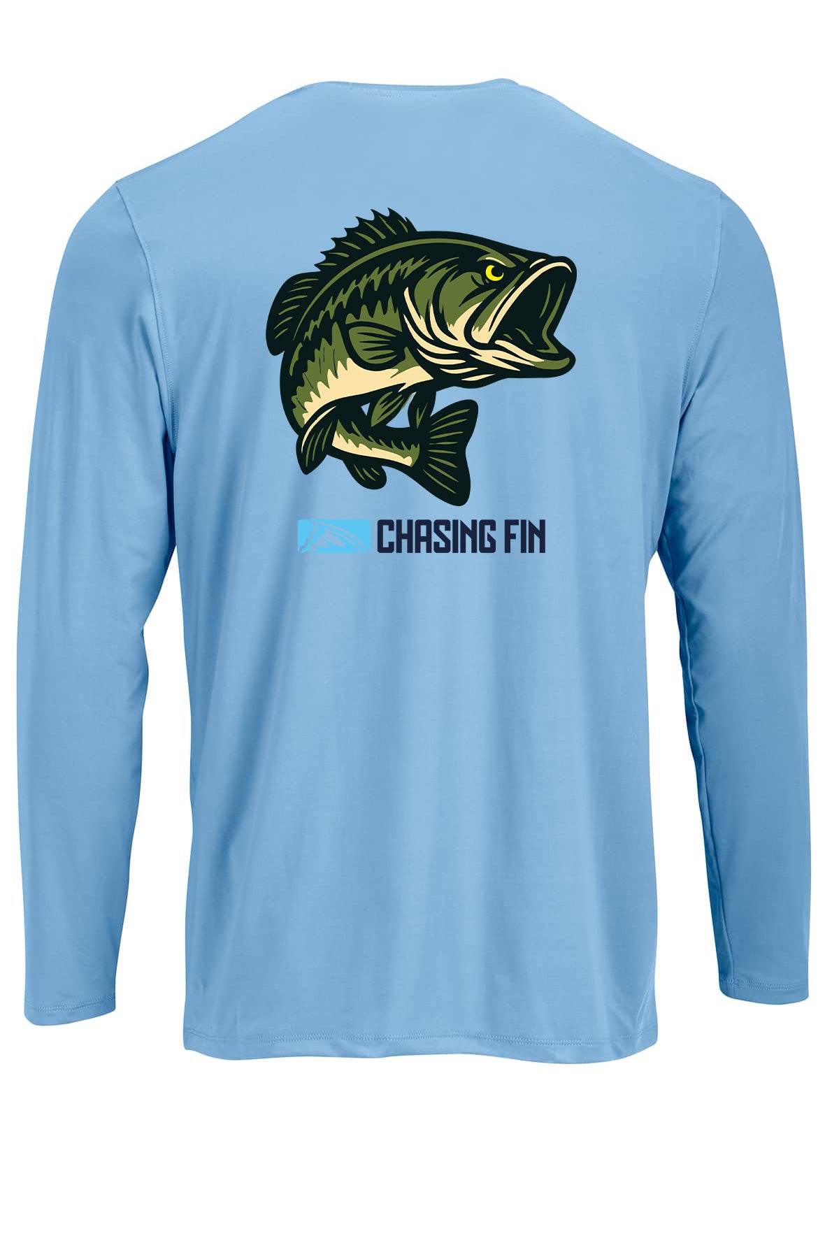 Hooked on Bass Performance Long Sleeve Shirt - Chasing Fin New Edition