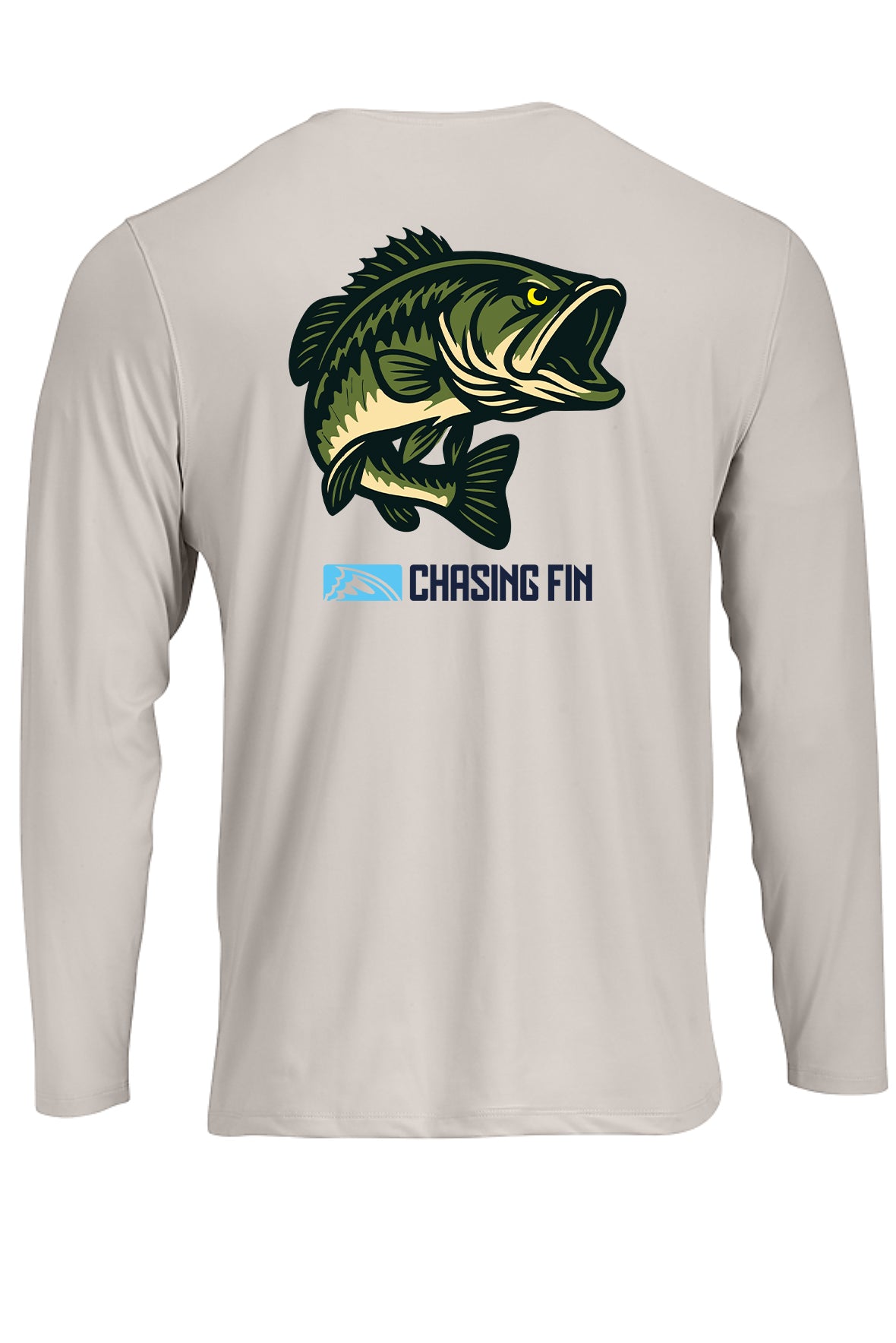 Hooked on Bass Performance Long Sleeve Shirt - Chasing Fin New Edition