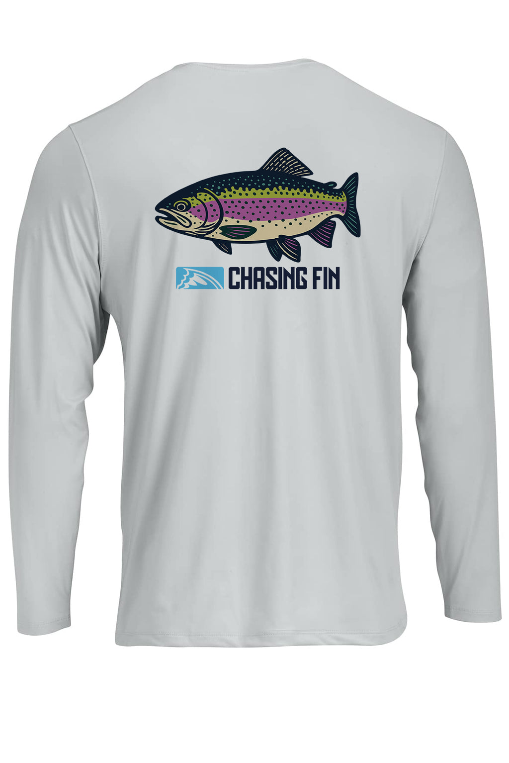 Catch the Rainbow Trout Performance Long Sleeve Shirt - Chasing Fin New Edition