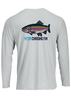 Catch the Rainbow Trout Performance Long Sleeve Shirt - Chasing Fin New Edition