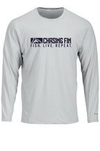 Hooked on Bass Performance Long Sleeve Shirt - Chasing Fin New Edition