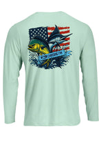 Mahi Marlin Patriotic Performance Shirt - Chasing Fin New Edition