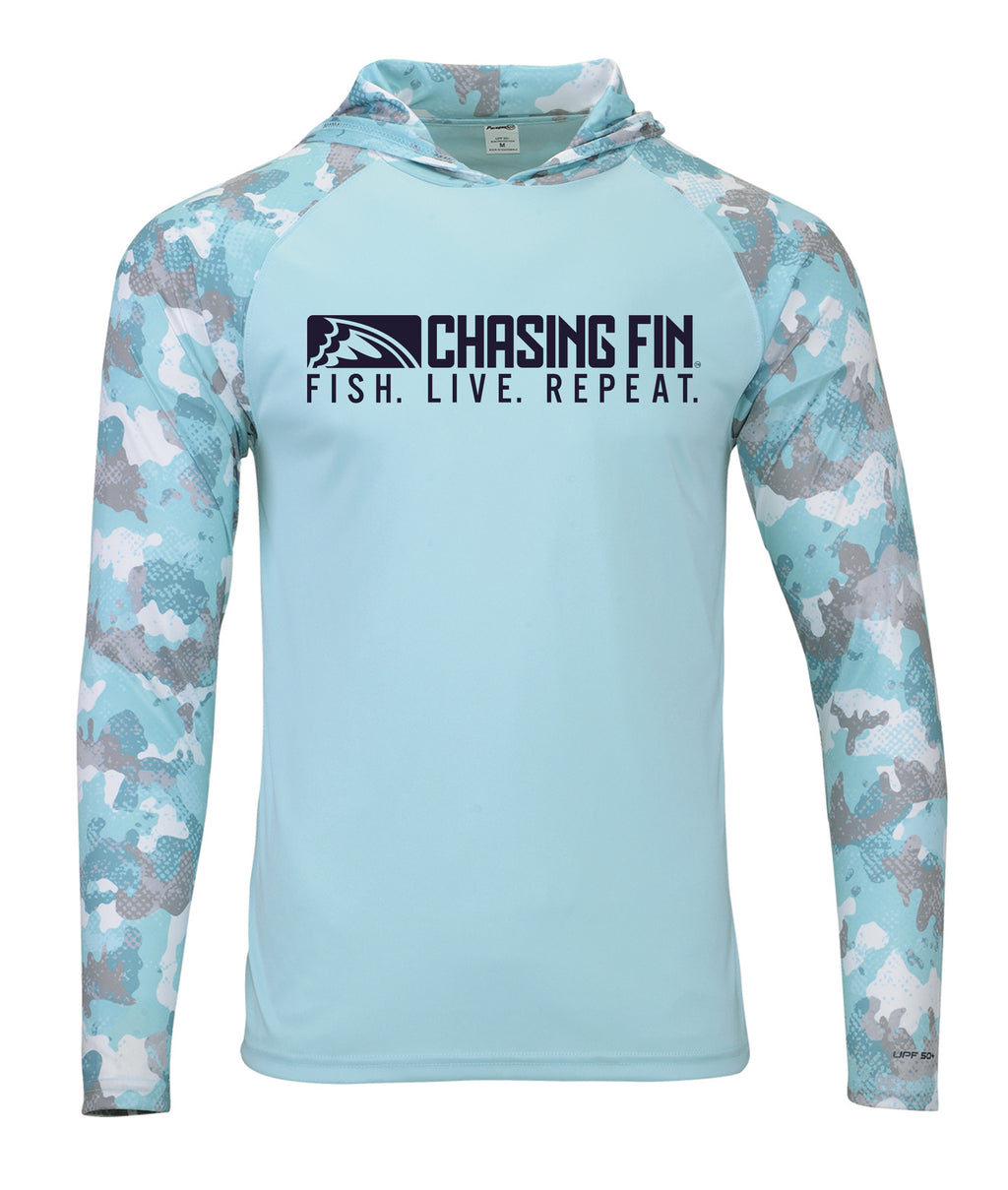 Chasing Fin / FISH. LIVE. REPEAT Tortuga Mangrove Camo Hoodie