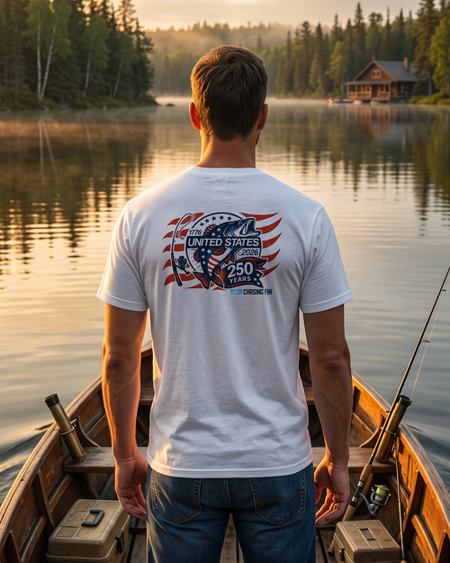 250th Anniversary Spinning Rod Fish Flag Limited Edition - Chasing Fin America's
