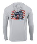 250th Anniversary Spinning Rod Performance Hoodie White - Chasing Fin Limited Edition America's
