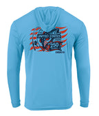 250th Anniversary Spinning Rod Performance Hoodie White - Chasing Fin Limited Edition America's
