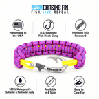 Royal Gramma Cobra Braid Fish Hook Bracelet- Glow in the dark.