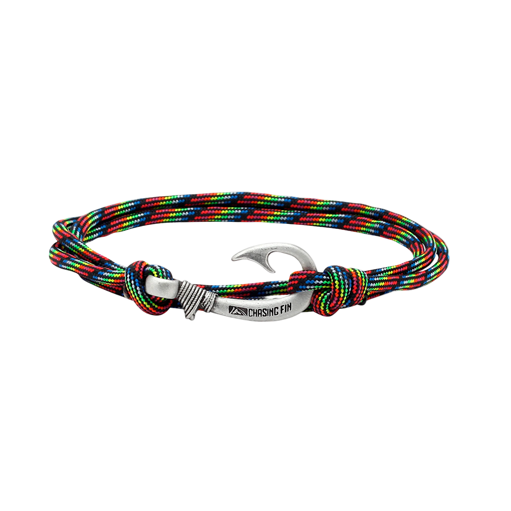 Dark Stripes Fish Hook Bracelet | Anklet