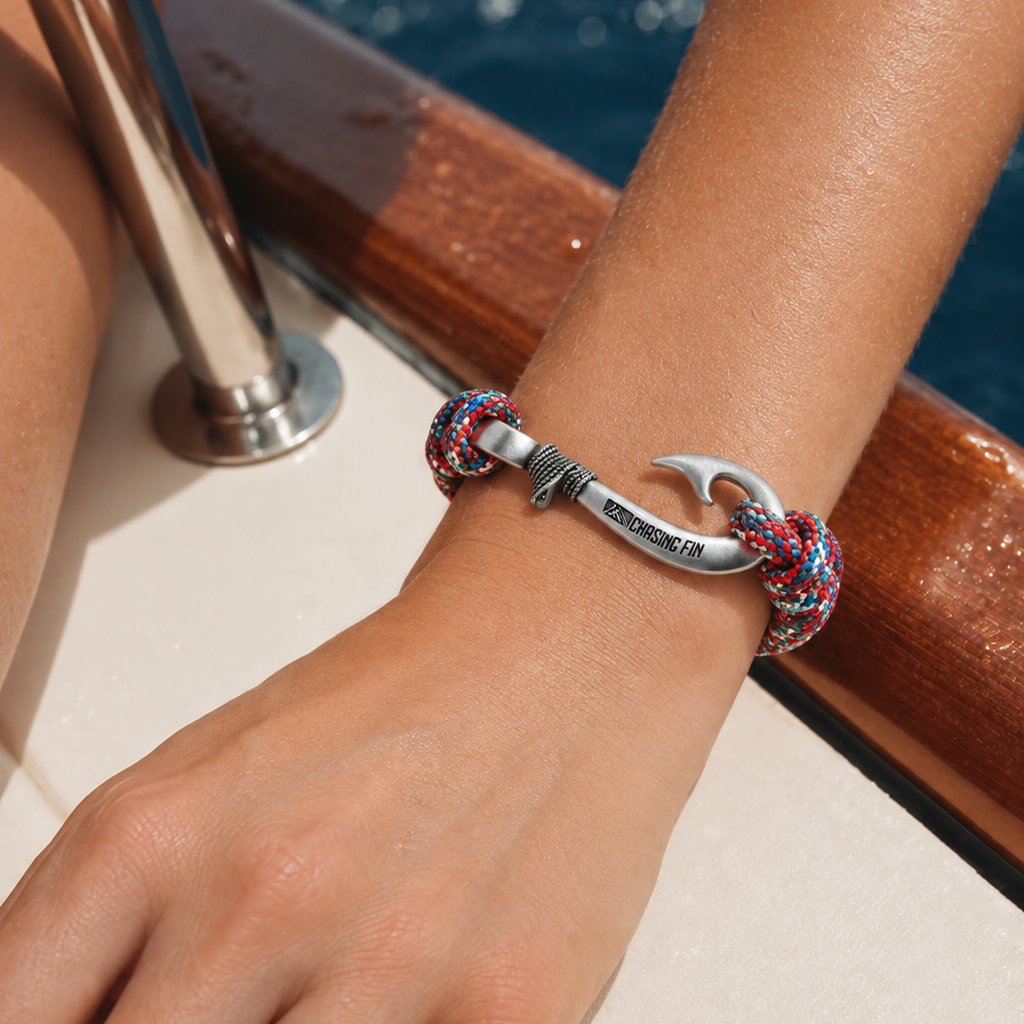 Afghan Veteran Cobra Braid Fish Hook Bracelet