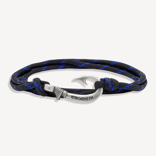 Thin Blue Line Fish Hook Bracelet