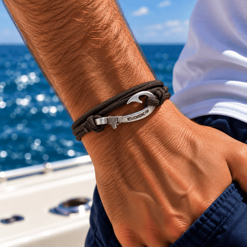Acid Brown Fish Hook Bracelet | Anklet