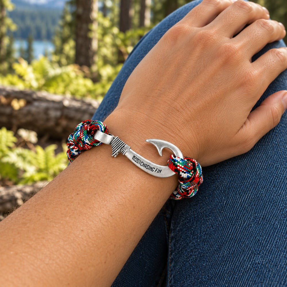 Afghan Veteran Cobra Braid Fish Hook Bracelet