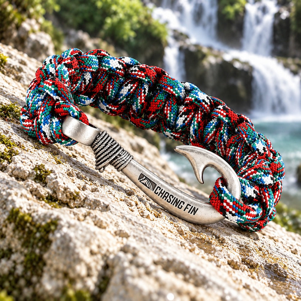 Afghan Veteran Cobra Braid Fish Hook Bracelet
