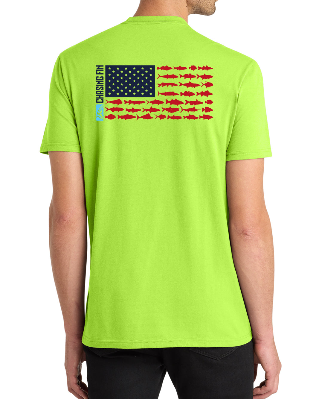 American Fish Flag New Edition Patriotic T shirt
